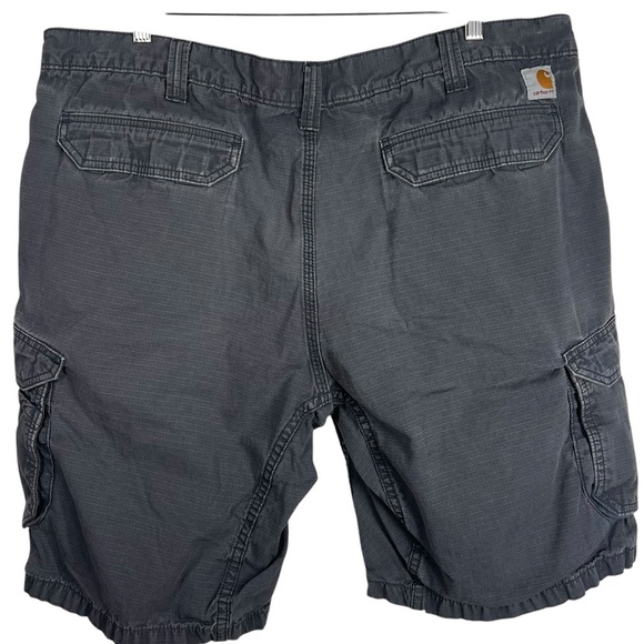 CARHARTT FORCE Men's 42 Grey Rip Stop Cargo Relaxed Fit Shorts - Picture 1 of 5